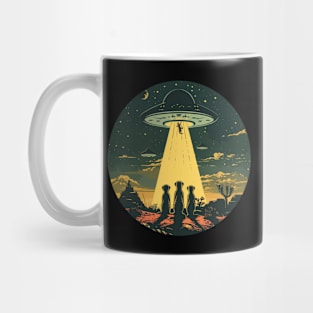 UFO kidnapping meerkats Mug